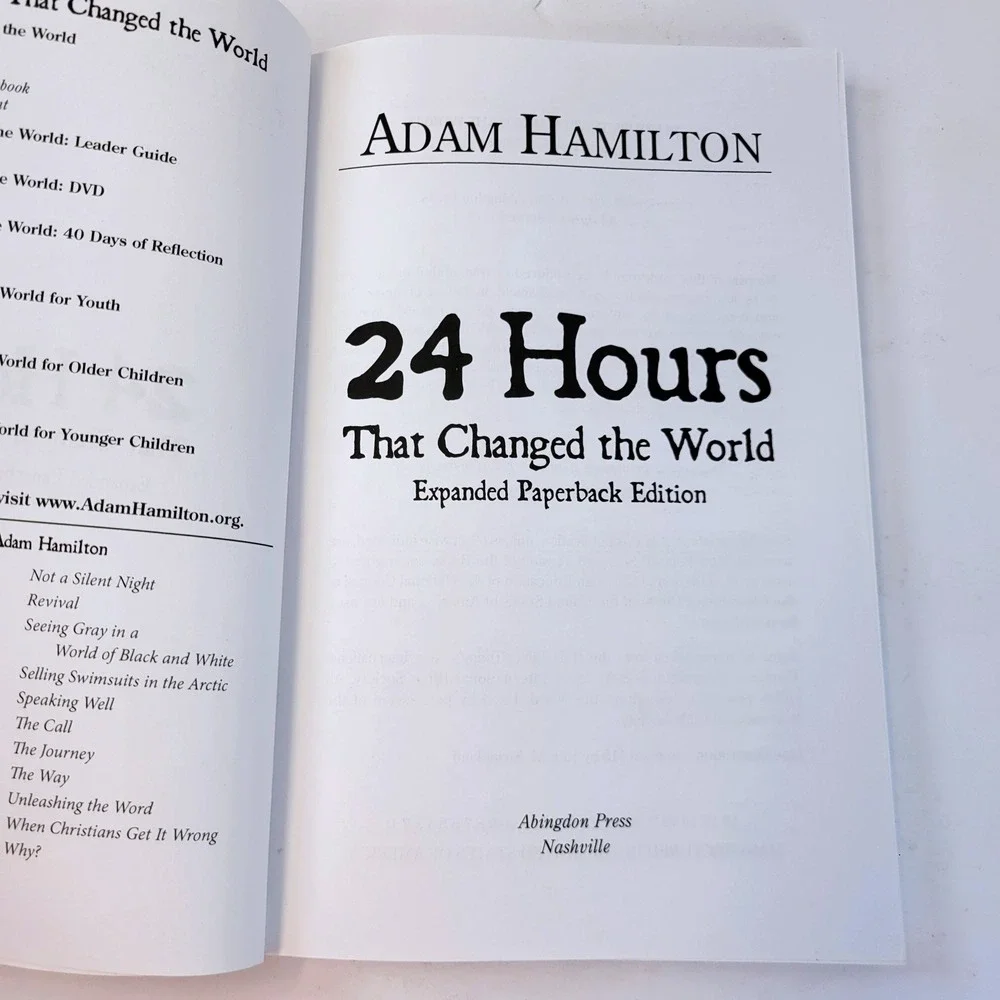 Adam Hamilton 24 Hours That Changed the World Expanded Paperback Book Religion